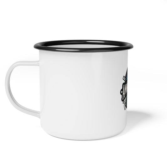 Annie Oakley Coffee Enamel Camp Cup - Retro Outdoor Mug